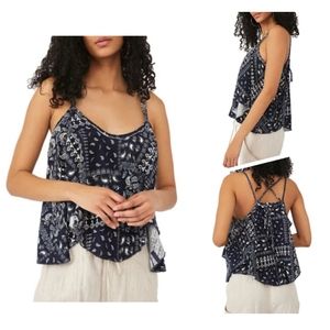 Free People Floral Cotton Tank Top